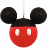 The Jolly Christmas Shop Hallmark 3" Mickey Mouse Glitter Icon Christmas Ornament 2HCM9441