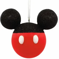 The Jolly Christmas Shop Hallmark 3" Mickey Mouse Glitter Icon Christmas Ornament 2HCM9441