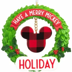 Online The Jolly Christmas Shop Hallmark 3" Mickey Wreath Icon Christmas Ornament 2HCM9478