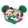 Outlet The Jolly Christmas Shop Hallmark 2.75" Minnie Mouse Kissing Mickey Mouse Christmas Ornament 3HCM1249