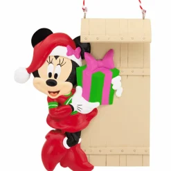Discount The Jolly Christmas Shop Hallmark 3.6" Minnie Mouse Personalized Christmas Ornament 2HCM9584