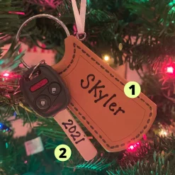 Best The Jolly Christmas Shop Hallmark 3.5" New Driver Personalized Christmas Ornament 1HGO2864