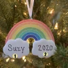 Hot The Jolly Christmas Shop Hallmark 3.5" Rainbow Personalized Christmas Ornament 1HGO2253