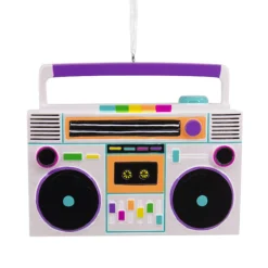 Best The Jolly Christmas Shop Hallmark 2.5" Retro Music Boom Box Christmas Ornament 1HGO3016