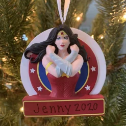The Jolly Christmas Shop Hallmark 3.25" Wonder Woman™ Personalized Christmas Ornament 2HCM5499