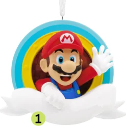 New The Jolly Christmas Shop Hallmark Nintendo® Mario™ Personalized Christmas Ornament 3HCM0993