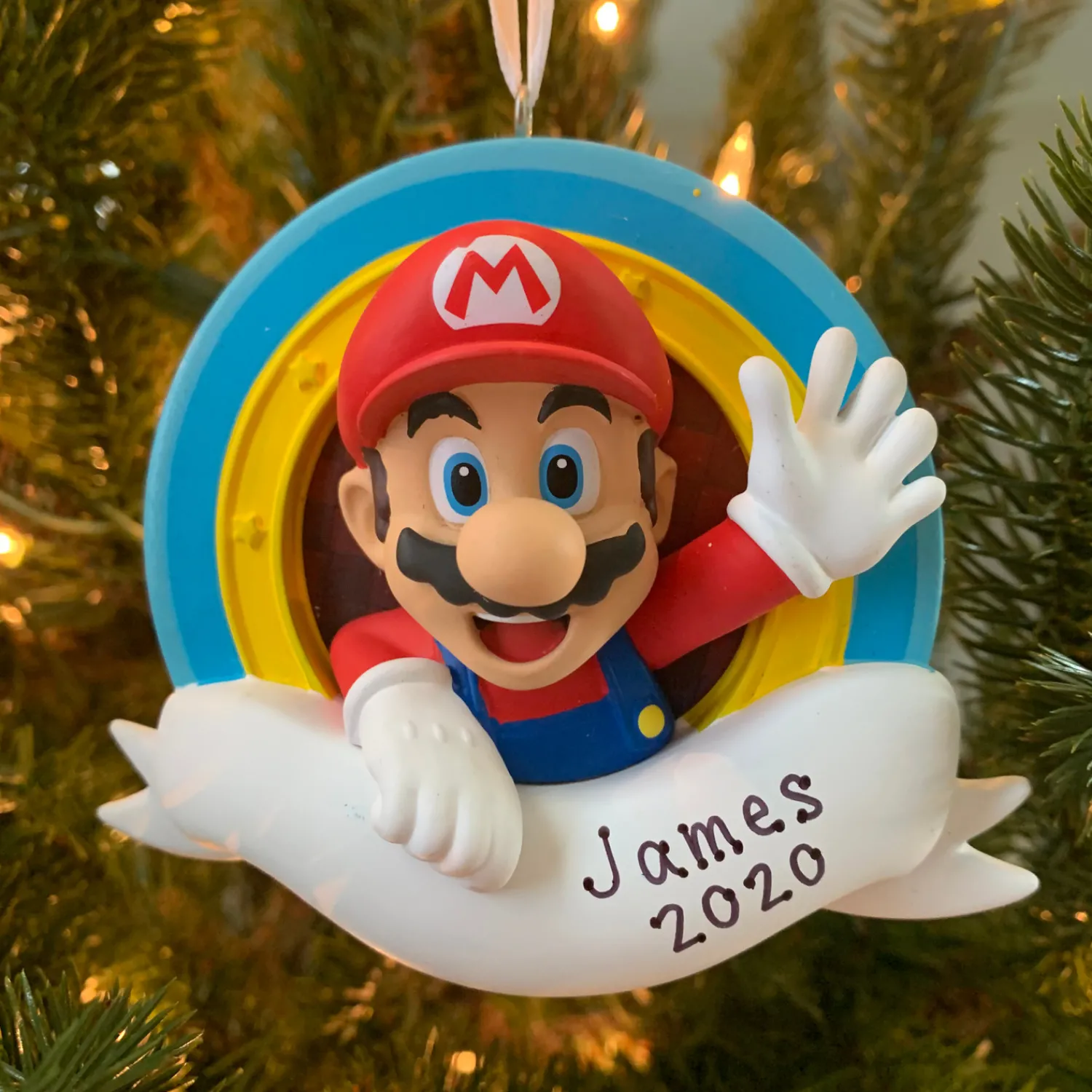 New The Jolly Christmas Shop Hallmark Nintendo® Mario™ Personalized Christmas Ornament 3HCM0993