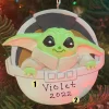 Clearance The Jolly Christmas Shop Hallmark Star Wars™ Grogu™ Personalized Christmas Ornament 3HCM0990