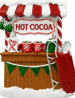 New The Jolly Christmas Shop Hot Cocoa Stand Personalized Christmas Ornament OR2395