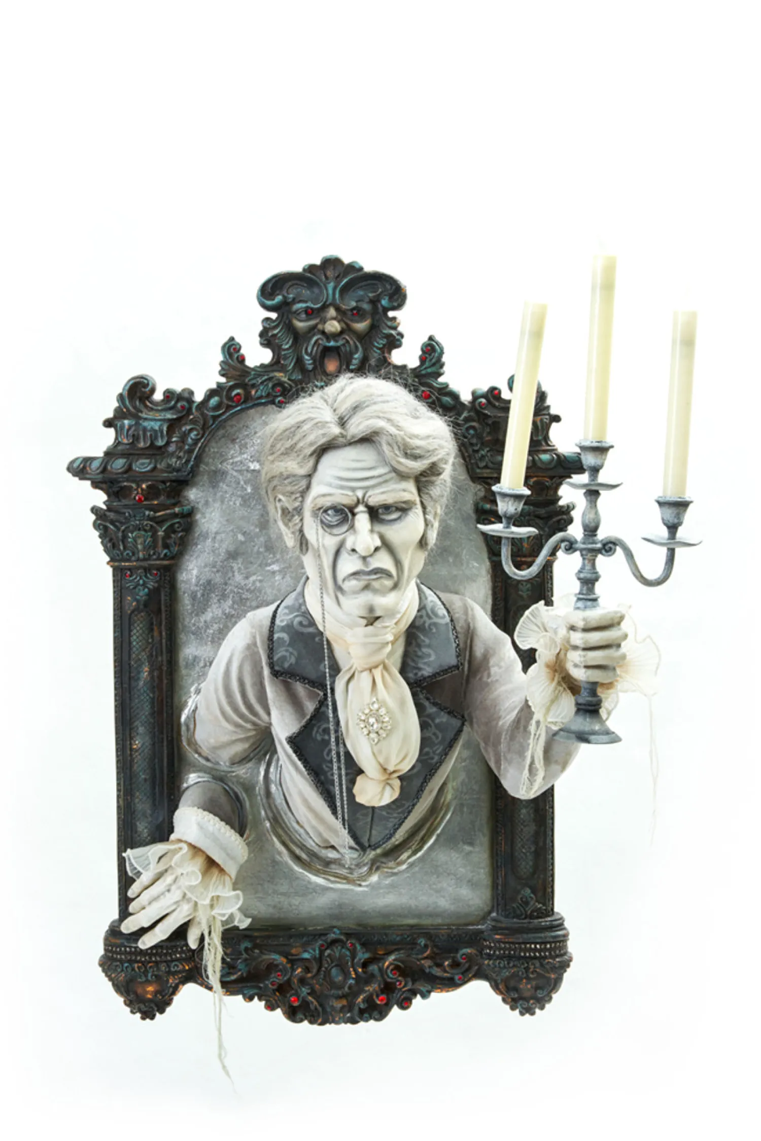The Jolly Christmas Shop Katherine's Collection 34" Gone Batty Atticus Apparition With Candelabra Halloween Wall Decoration 28-228492