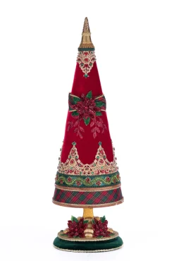 Sale The Jolly Christmas Shop Katherine's Collection 25" Magical Holiday Red And Green Jeweled Tree Christmas Decoration 28-428576