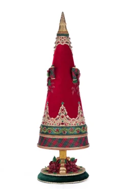 Sale The Jolly Christmas Shop Katherine's Collection 25" Magical Holiday Red And Green Jeweled Tree Christmas Decoration 28-428576