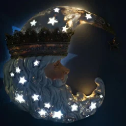 Clearance The Jolly Christmas Shop Katherine's Collection 21" Battery Operated Starry Night Celestial Santa Wall Mask With Lights 28-328060