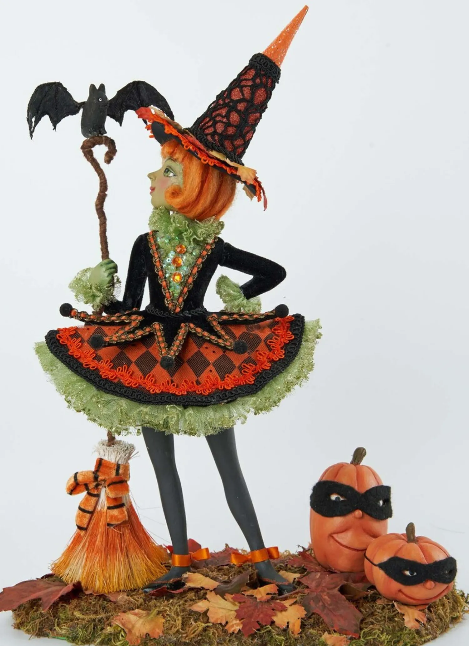 The Jolly Christmas Shop Katherine's Collection 14.75" Bewitching Bash Witch Figurine Halloween Decor 28-128110