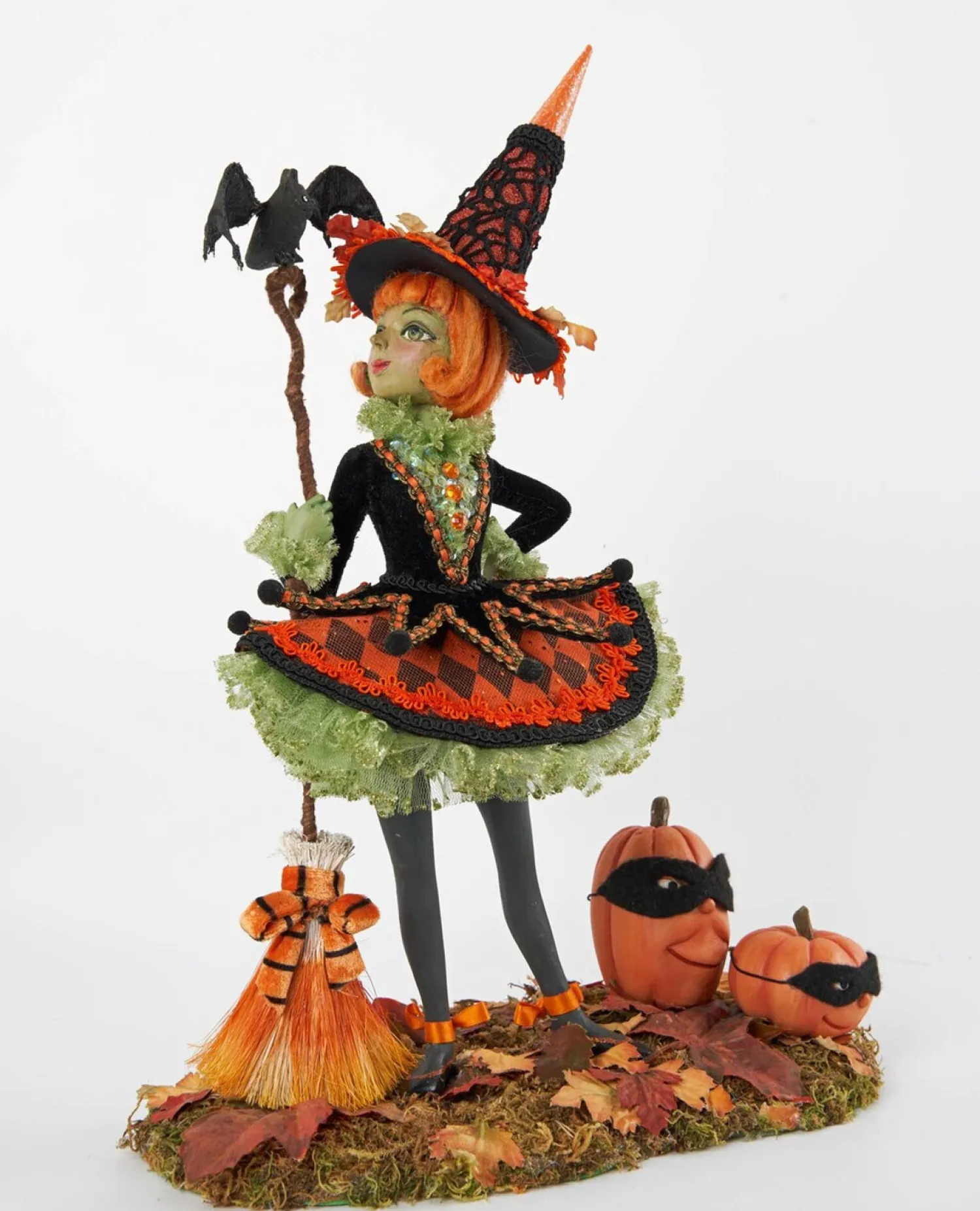 The Jolly Christmas Shop Katherine's Collection 14.75" Bewitching Bash Witch Figurine Halloween Decor 28-128110