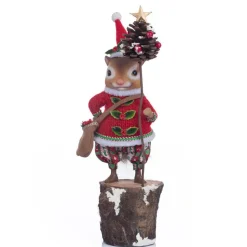 Online The Jolly Christmas Shop Katherine's Collection 13.75" Berry The Chipmunk Christmas Figure 28-328510