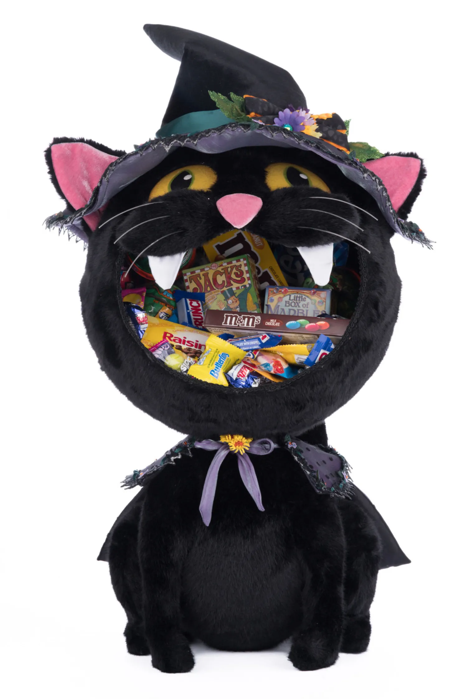 Clearance The Jolly Christmas Shop Katherine's Collection 32" Black Cat Candy Container Halloween Decor 28-428189