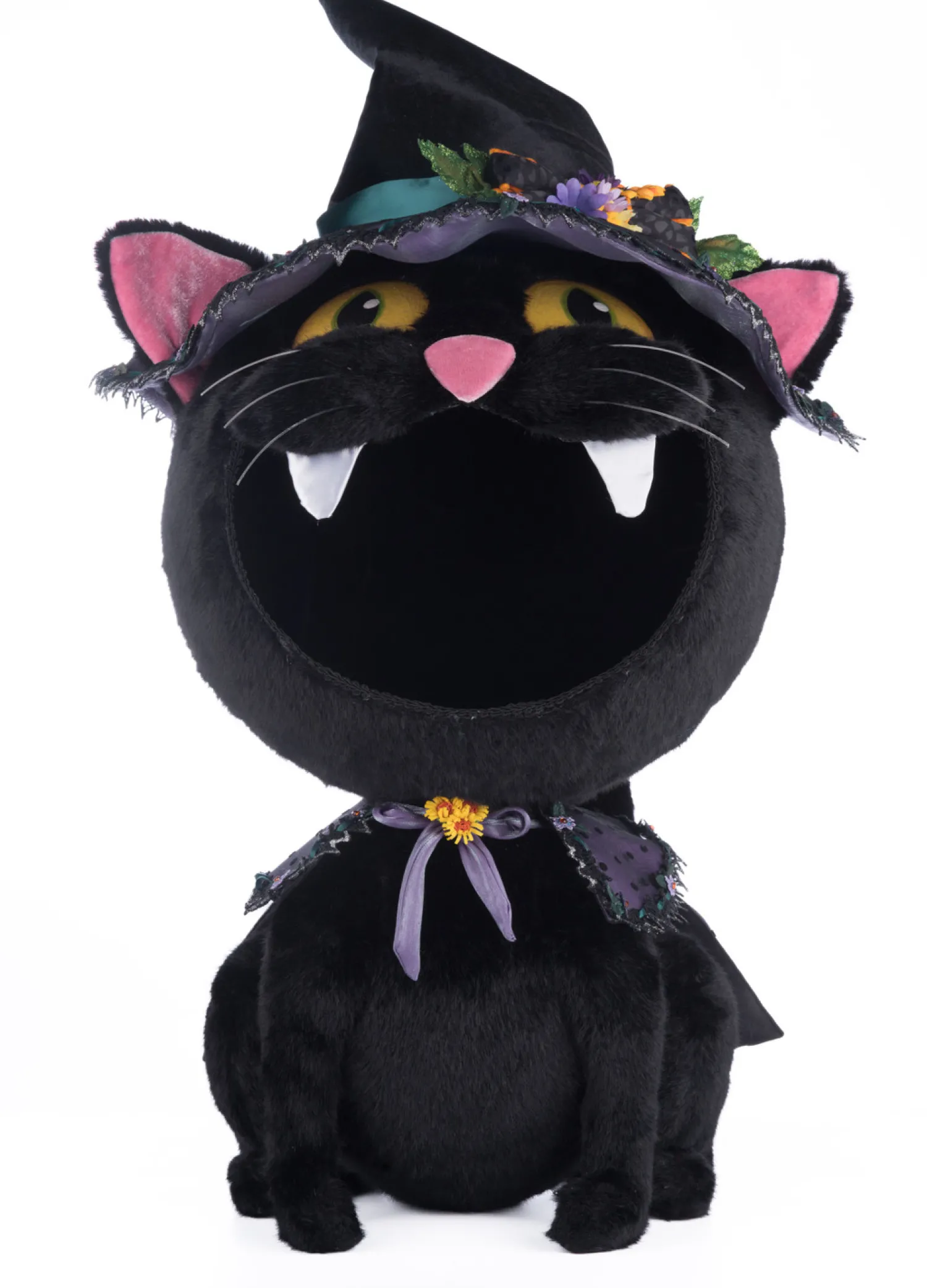 Clearance The Jolly Christmas Shop Katherine's Collection 32" Black Cat Candy Container Halloween Decor 28-428189