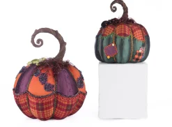 Sale The Jolly Christmas Shop Katherine's Collection 12.5" Broomstick Acres Pumpkins Set Of 2 Halloween Decoration 28-428181