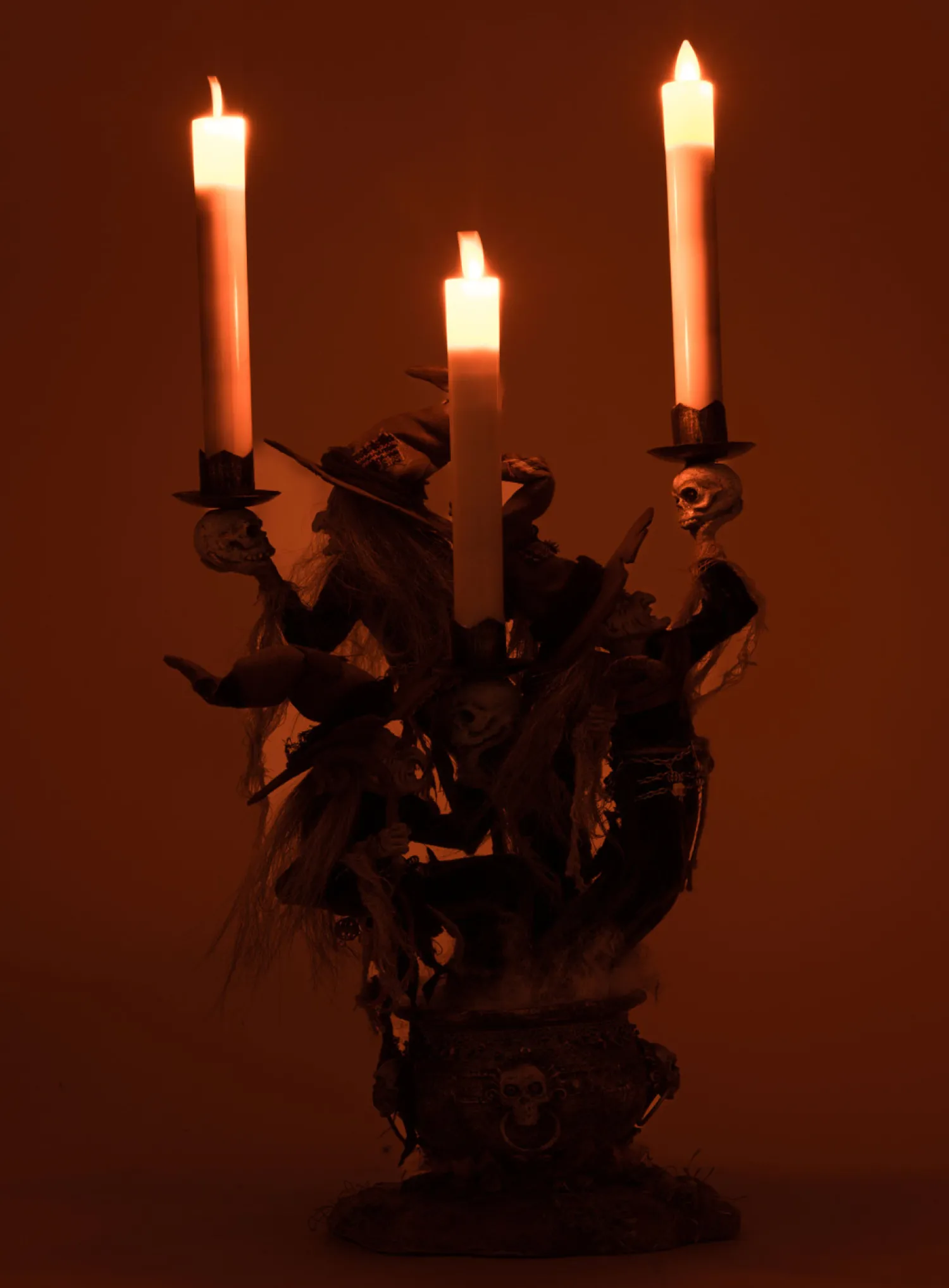 Clearance The Jolly Christmas Shop Katherine's Collection 17.5" Broomstick Acres Witches Candle Holder Halloween Decoration 28-428562