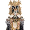 New The Jolly Christmas Shop Katherine's Collection 17" Captain Skully Swashbuckler Pirate King In Chair Halloween Decoration 28-428220