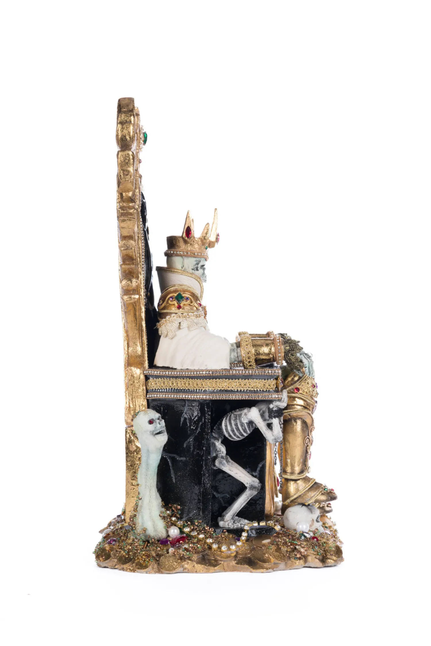 New The Jolly Christmas Shop Katherine's Collection 17" Captain Skully Swashbuckler Pirate King In Chair Halloween Decoration 28-428220