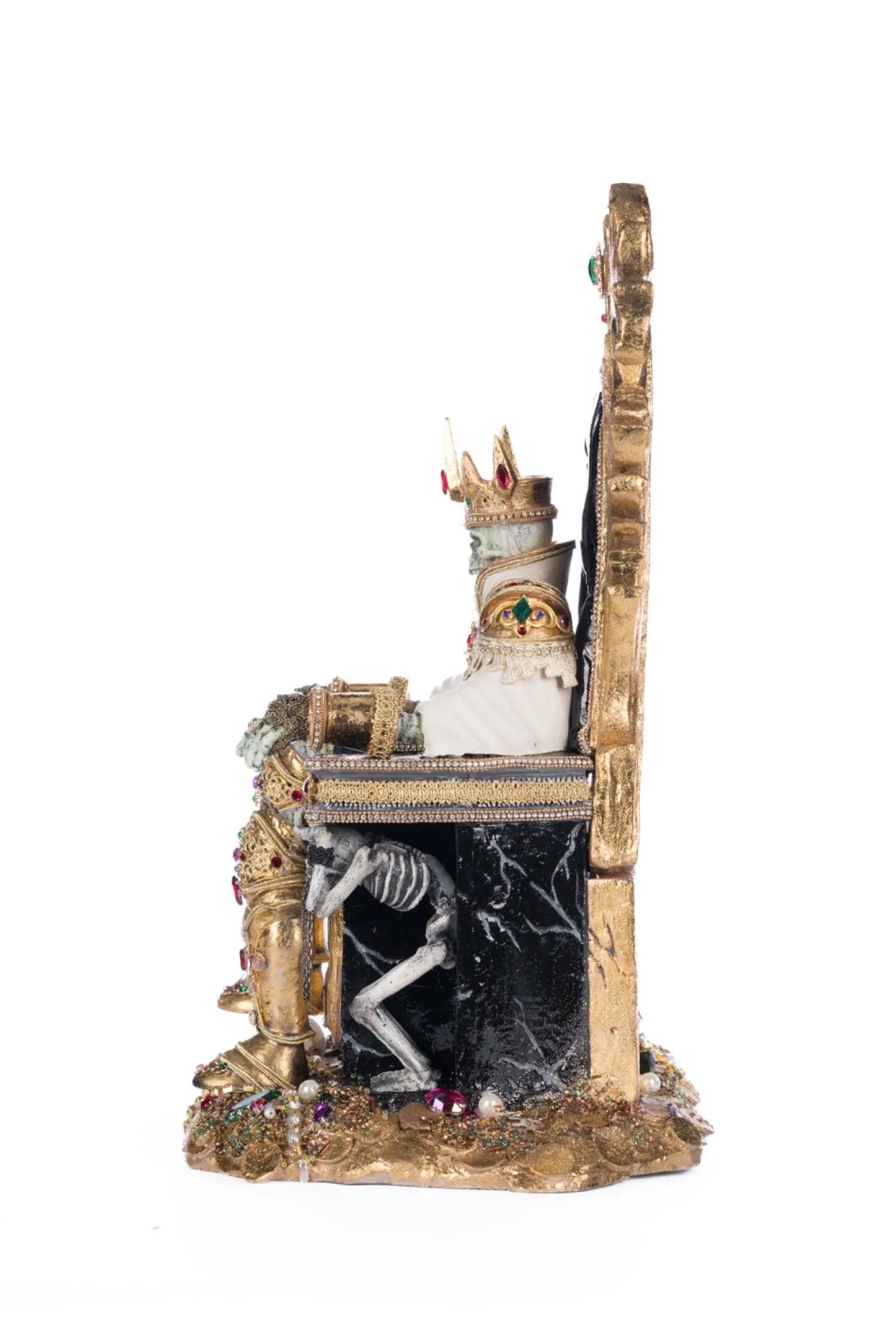 New The Jolly Christmas Shop Katherine's Collection 17" Captain Skully Swashbuckler Pirate King In Chair Halloween Decoration 28-428220