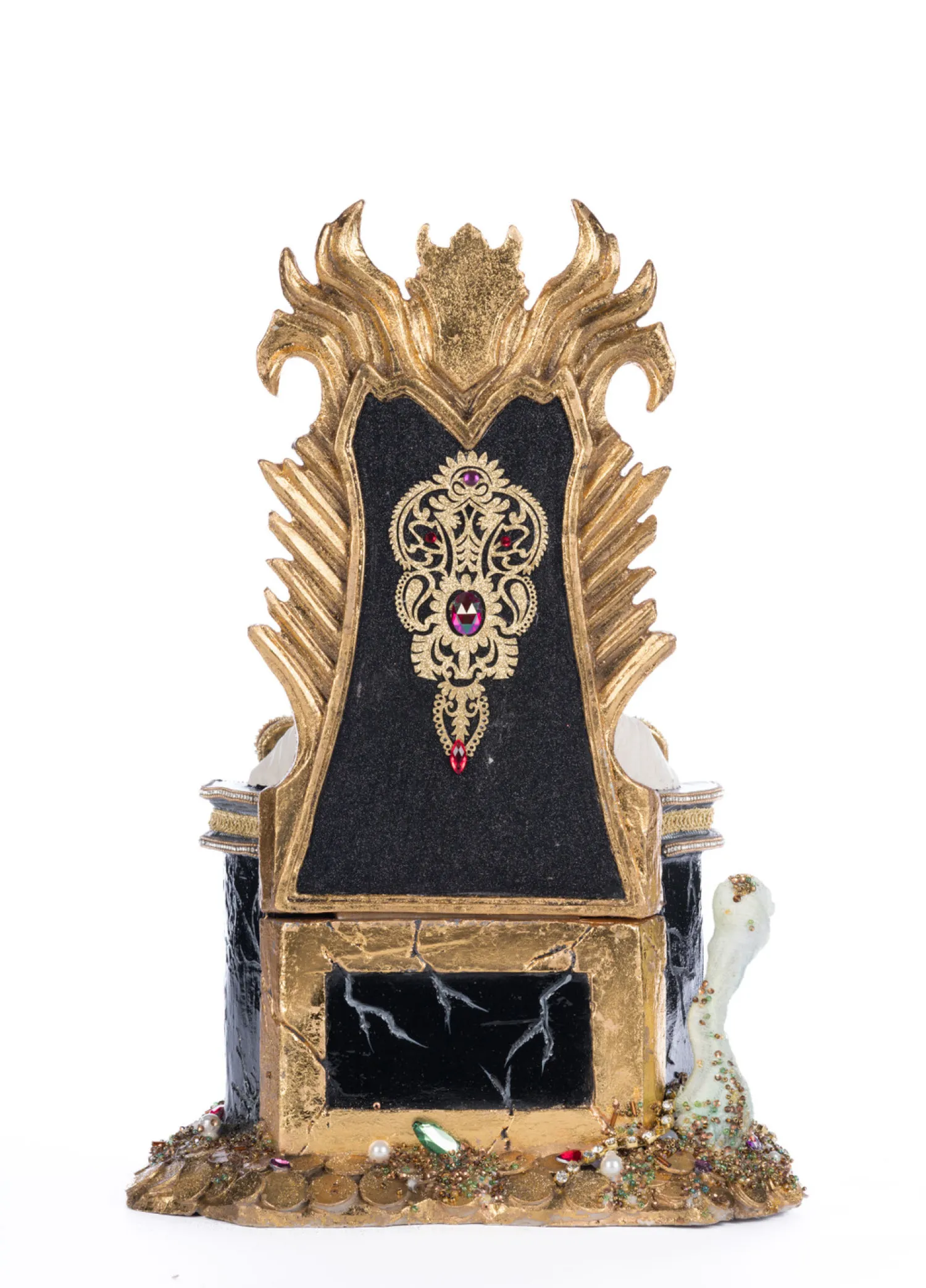 New The Jolly Christmas Shop Katherine's Collection 17" Captain Skully Swashbuckler Pirate King In Chair Halloween Decoration 28-428220
