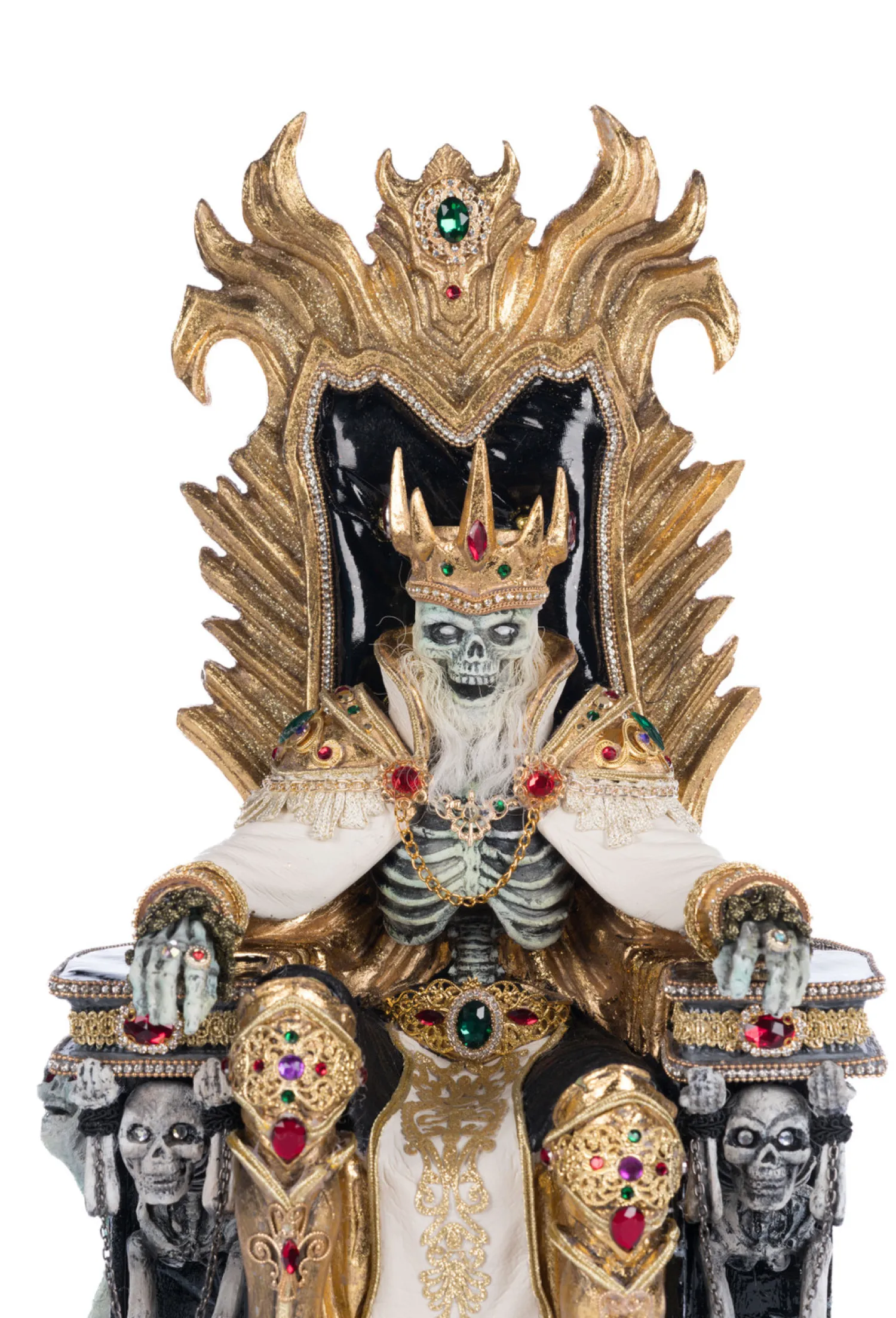 New The Jolly Christmas Shop Katherine's Collection 17" Captain Skully Swashbuckler Pirate King In Chair Halloween Decoration 28-428220