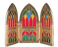 Best The Jolly Christmas Shop Katherine's Collection 32" Christmas Castle Triptych Background 28-428242