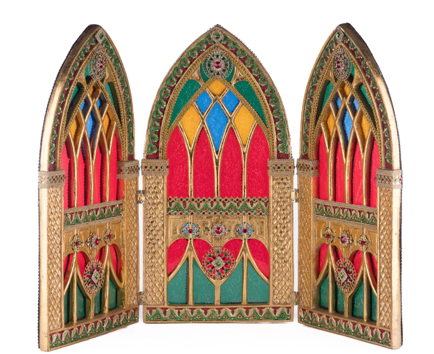 Best The Jolly Christmas Shop Katherine's Collection 32" Christmas Castle Triptych Background 28-428242