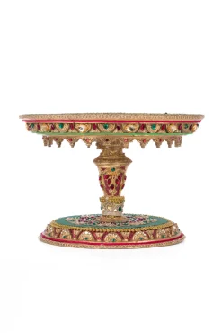 Hot The Jolly Christmas Shop Katherine's Collection 11" Christmas Castle Cake Plate 28-428247