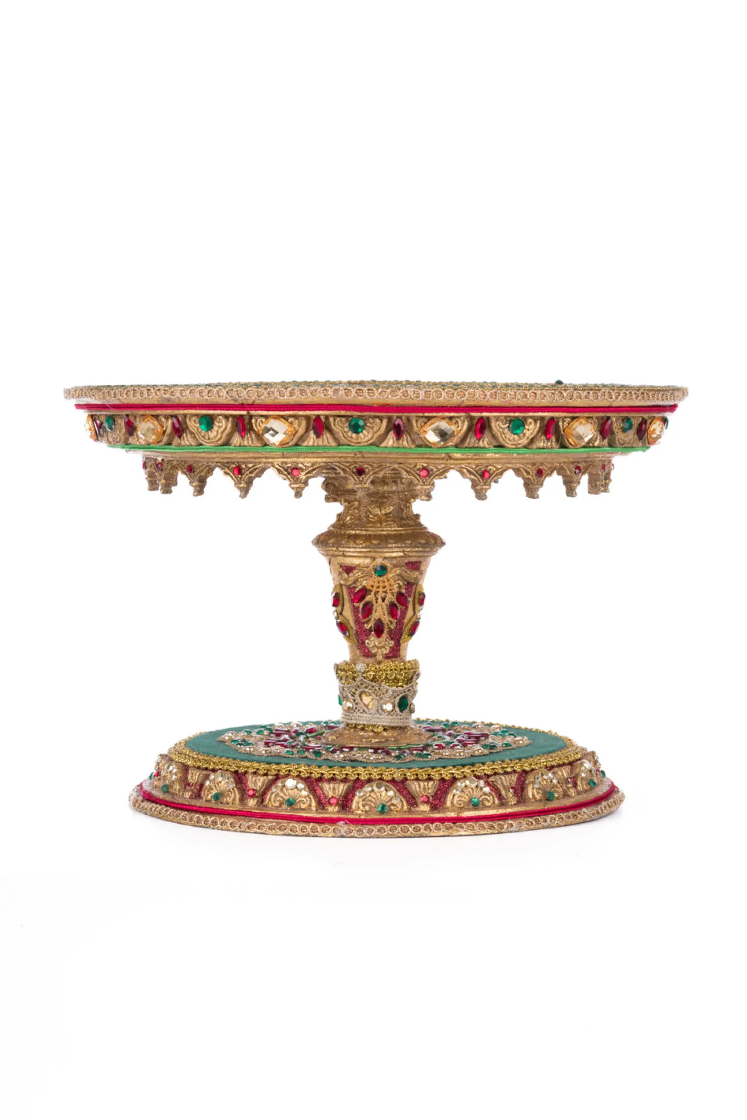 Hot The Jolly Christmas Shop Katherine's Collection 11" Christmas Castle Cake Plate 28-428247