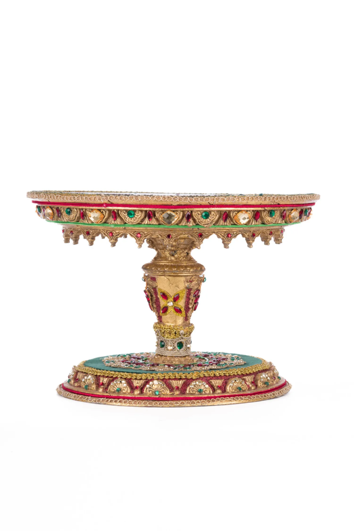 Hot The Jolly Christmas Shop Katherine's Collection 11" Christmas Castle Cake Plate 28-428247