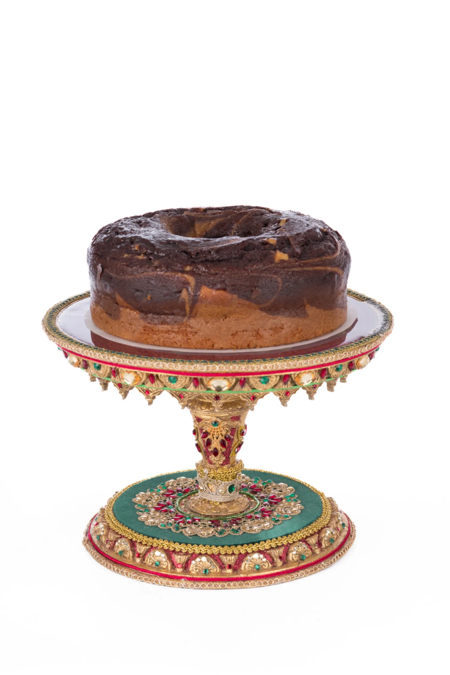 Hot The Jolly Christmas Shop Katherine's Collection 11" Christmas Castle Cake Plate 28-428247