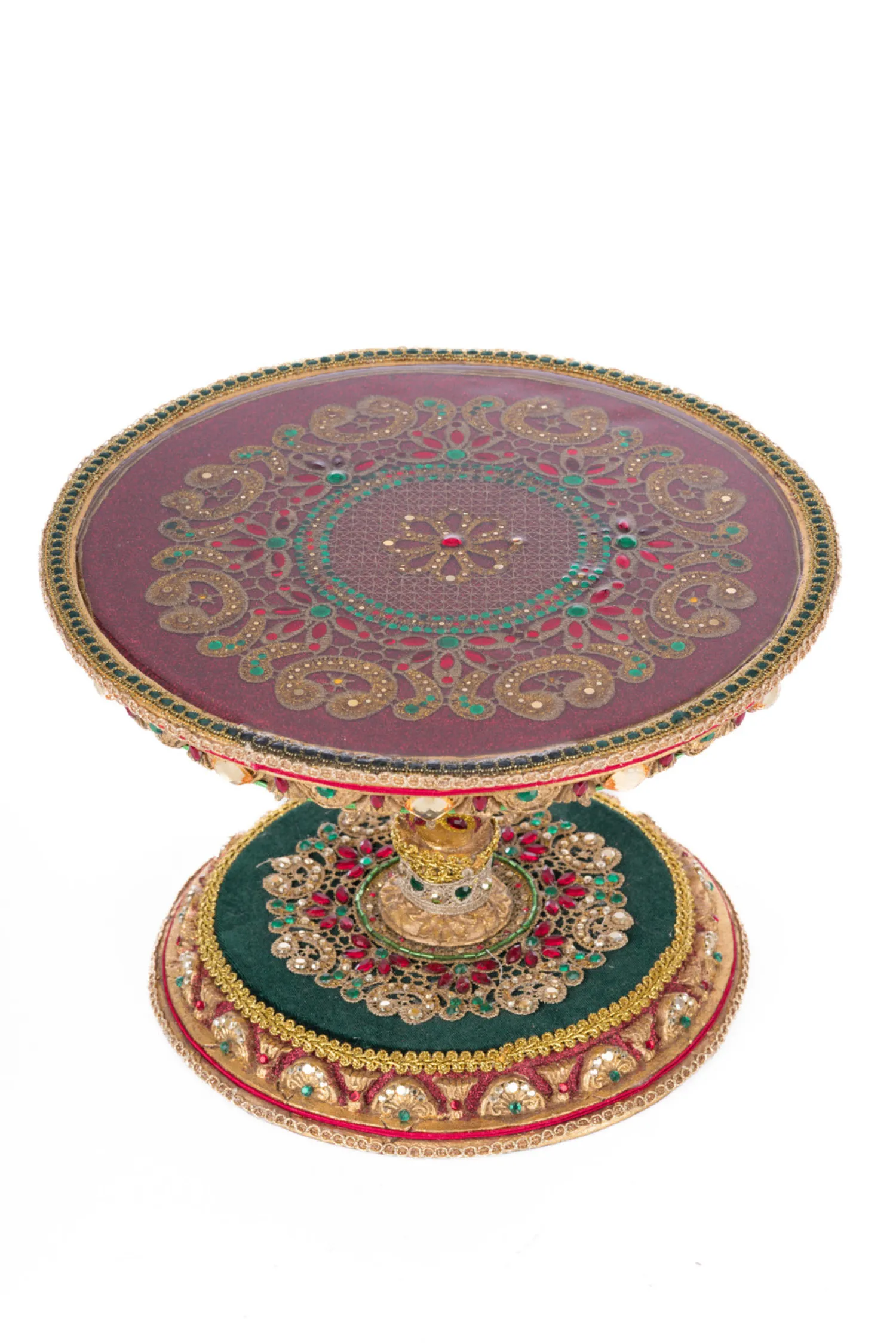 Hot The Jolly Christmas Shop Katherine's Collection 11" Christmas Castle Cake Plate 28-428247