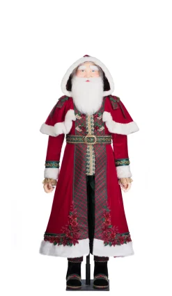 New The Jolly Christmas Shop Katherine's Collection 70" Christopher Magic Life Size Christmas Santa Doll 28-428313