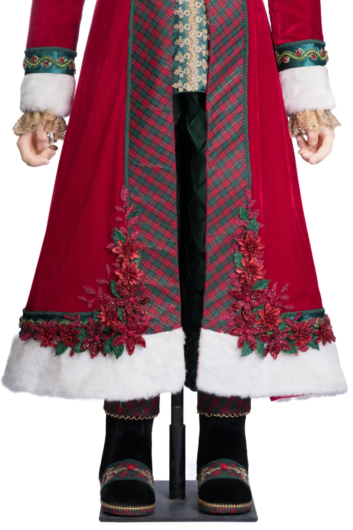 New The Jolly Christmas Shop Katherine's Collection 70" Christopher Magic Life Size Christmas Santa Doll 28-428313