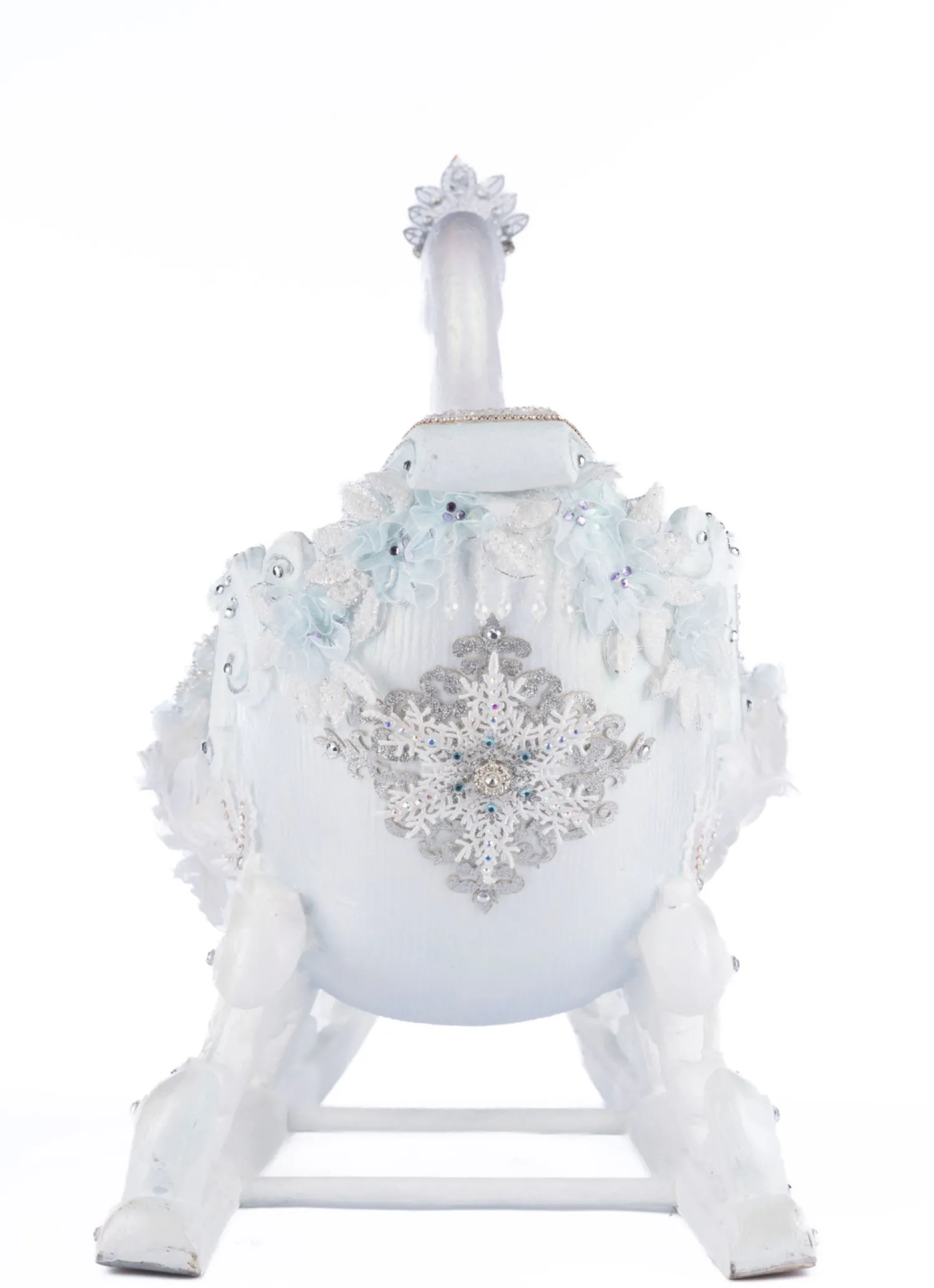 Online The Jolly Christmas Shop Katherine's Collection 21" Dazzling Swan Sleigh Christmas Decoration 28-428310