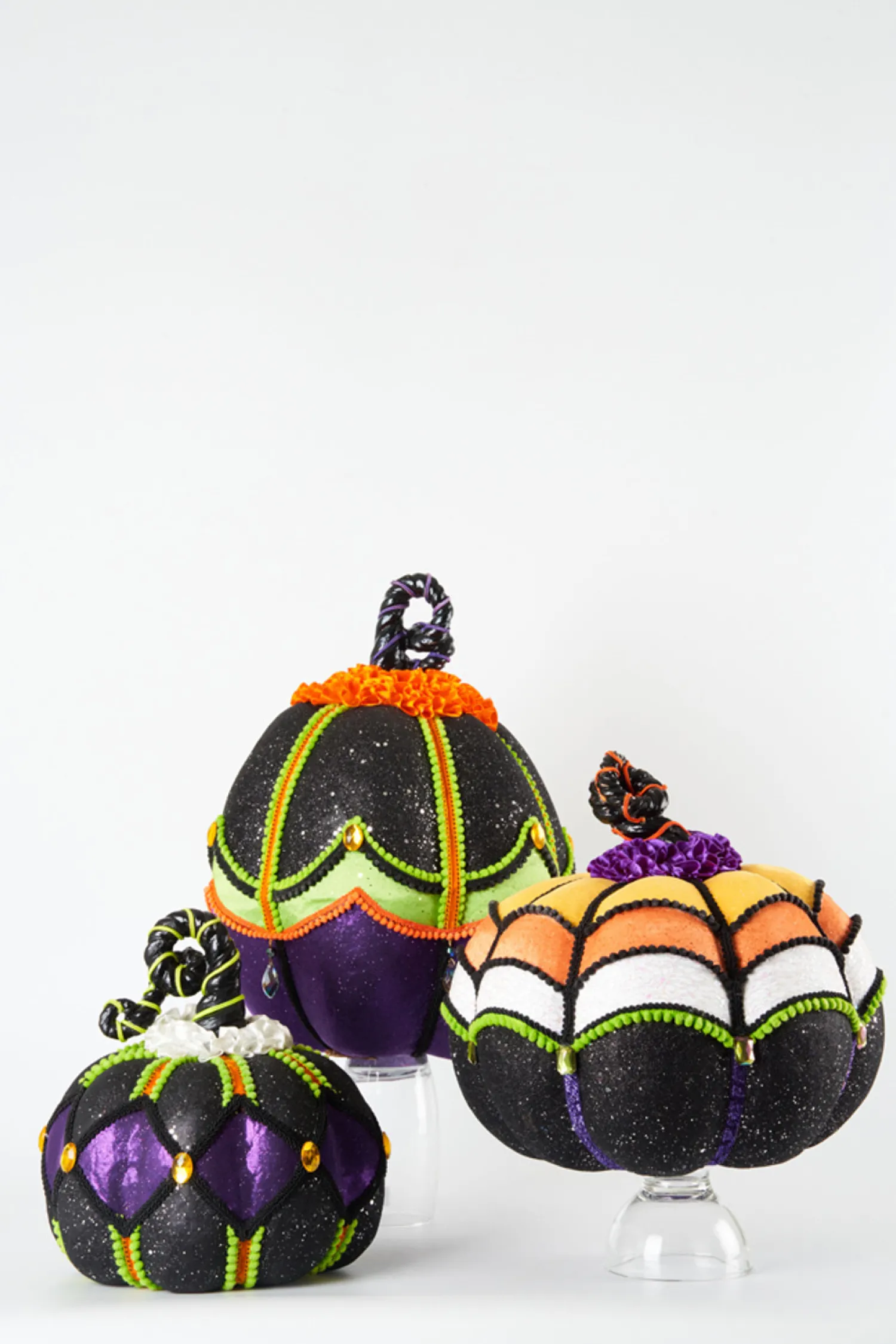 Sale The Jolly Christmas Shop Katherine's Collection 15" Disturbing Delights Halloween Pumpkins Set Of 3 28-228438