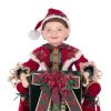 Clearance The Jolly Christmas Shop Katherine's Collection 14" Elf Holding Gift Candy Bowl Christmas Home Decor 28-428327