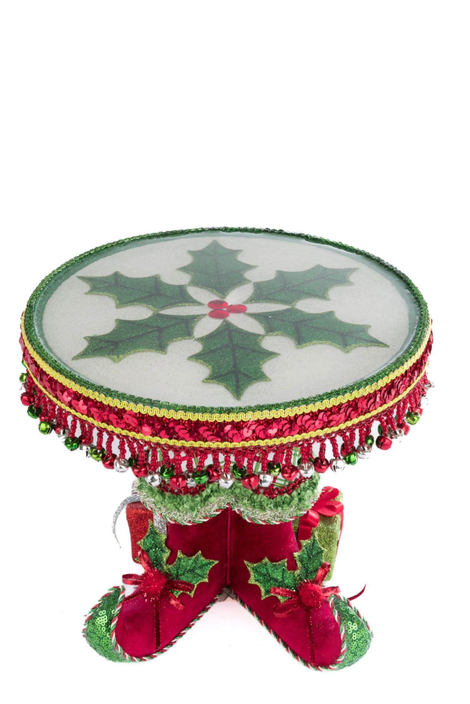 Online The Jolly Christmas Shop Katherine's Collection 10.75" Elf Boots Cake Plate Christmas Decoration 28-428347