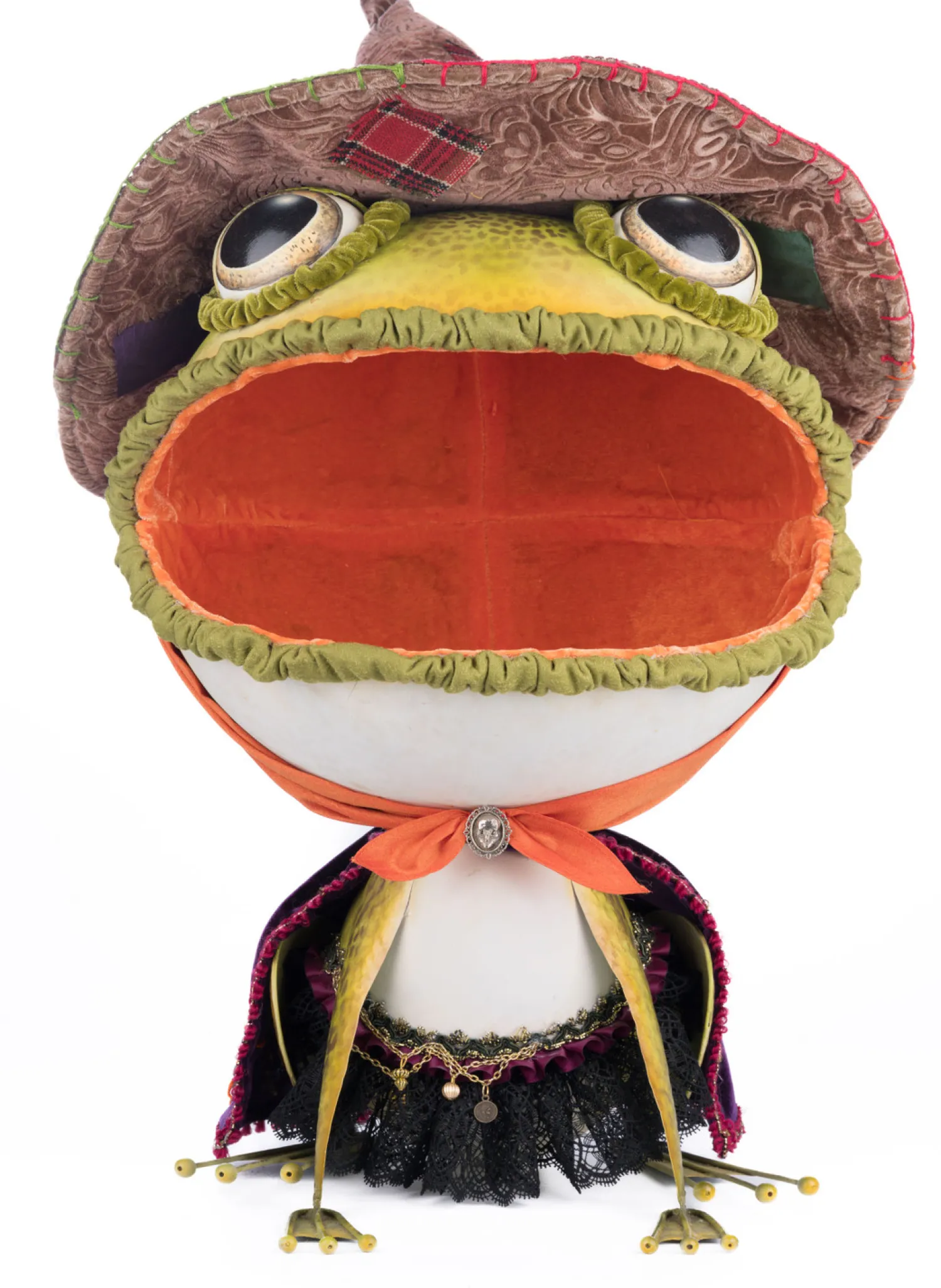 Outlet The Jolly Christmas Shop Katherine's Collection 22" Franklin The Frog Candy Container Halloween Decoration 28-428182