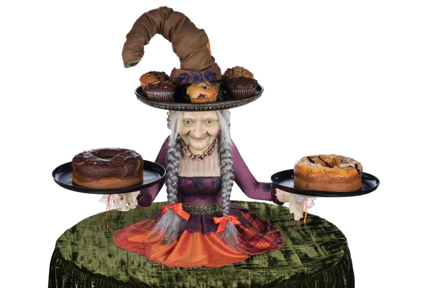Hot The Jolly Christmas Shop Katherine's Collection 40" Gertrude Grimoir Witch Cupcake Server Halloween Decoration 28-428403