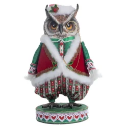 Sale The Jolly Christmas Shop Katherine's Collection 17" Hoobert The Owl Christmas Figure 28-328050