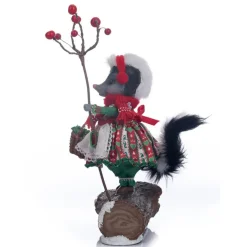Hot The Jolly Christmas Shop Katherine's Collection 13" Honey The Skunk Christmas Figure 28-328509