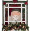 New The Jolly Christmas Shop Katherine's Collection 26.5" Holiday Magic Santa In Window Lighted Christmas Decoration 28-428319
