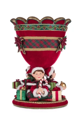 Sale The Jolly Christmas Shop Katherine's Collection 18" Holiday Magic Elf Urn Christmas Decoration 28-428321