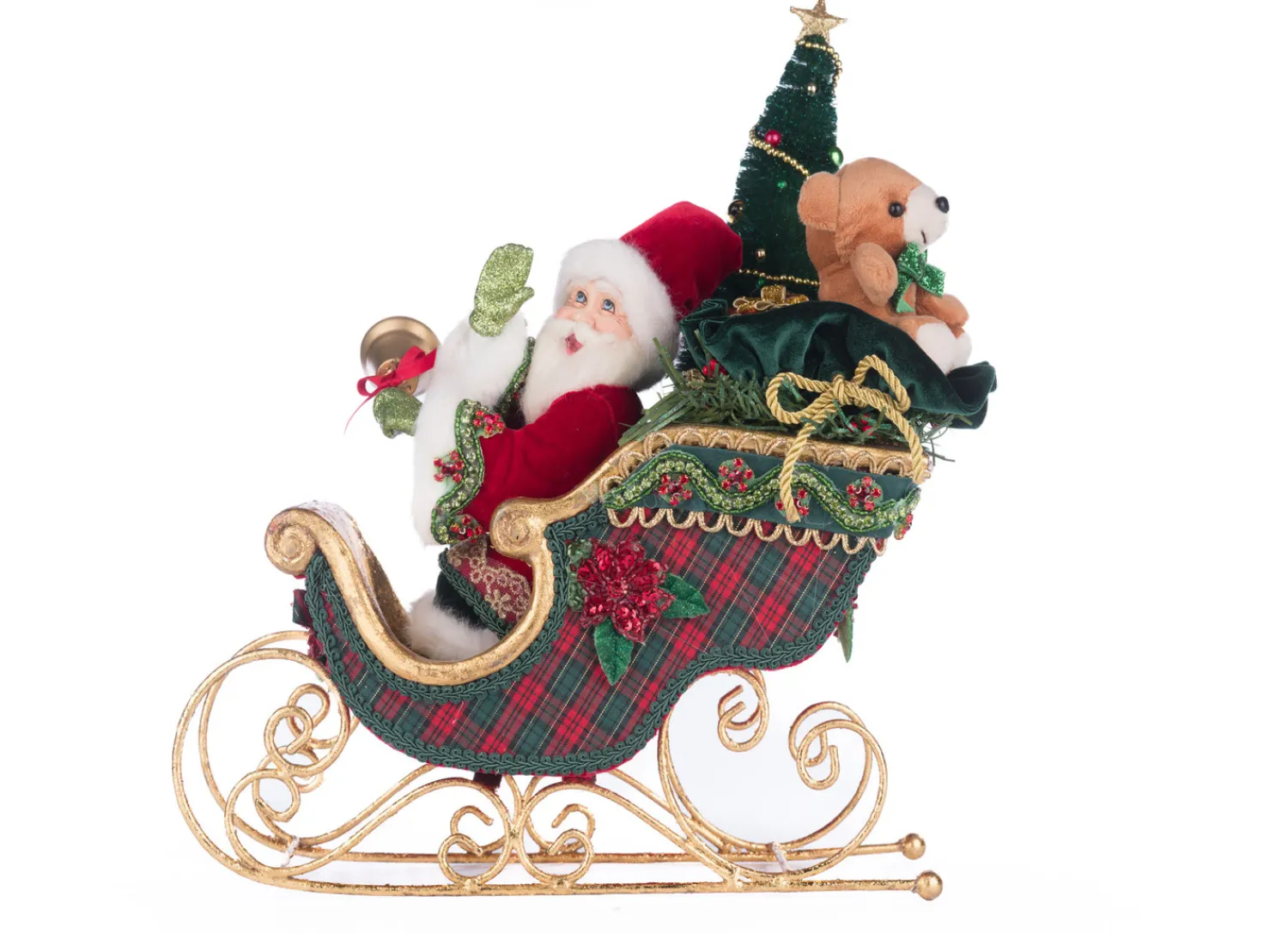 The Jolly Christmas Shop Katherine's Collection 14.5" Holiday Magic Table Top Sleigh Christmas Figure 28-428332