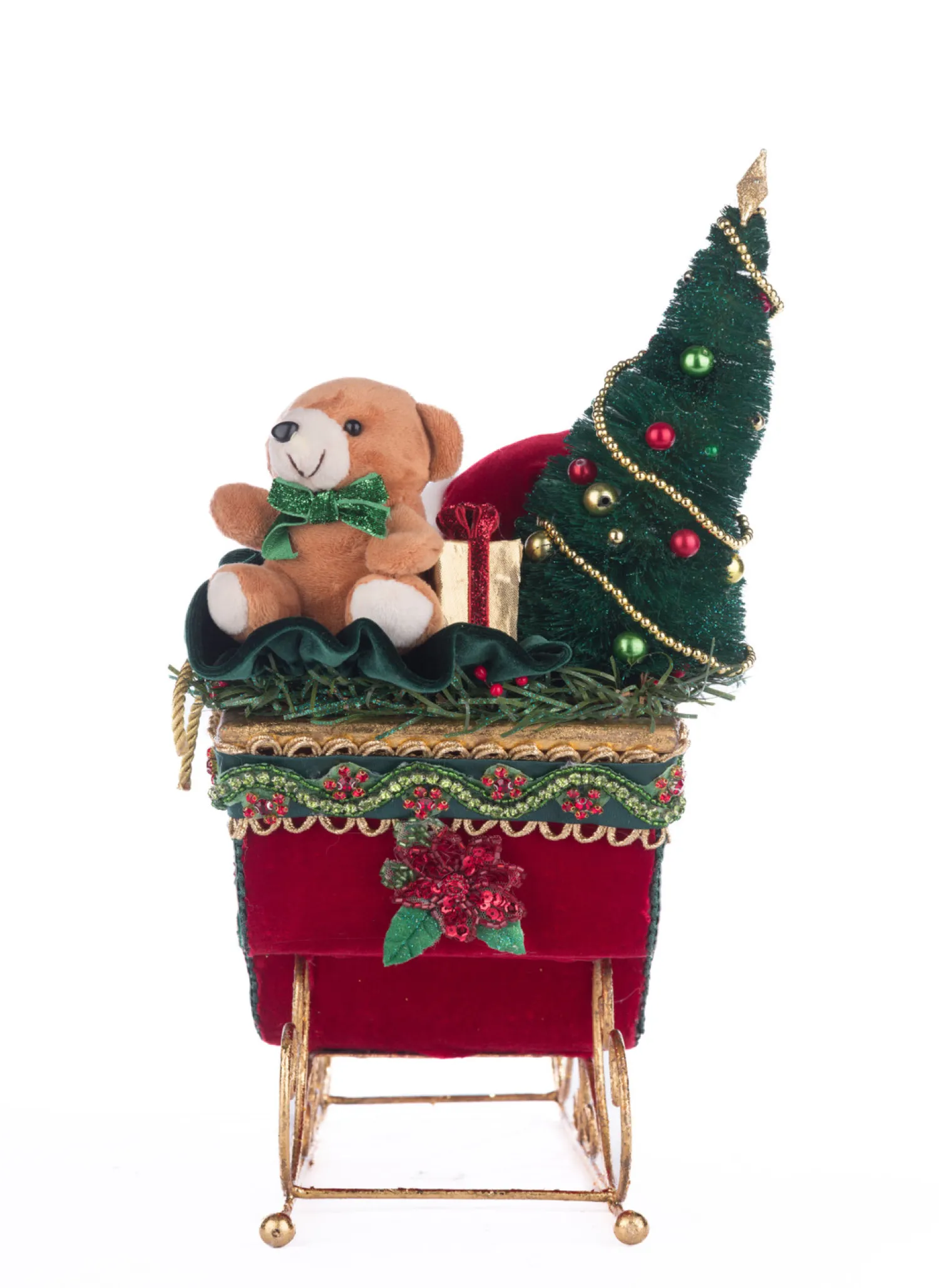 The Jolly Christmas Shop Katherine's Collection 14.5" Holiday Magic Table Top Sleigh Christmas Figure 28-428332